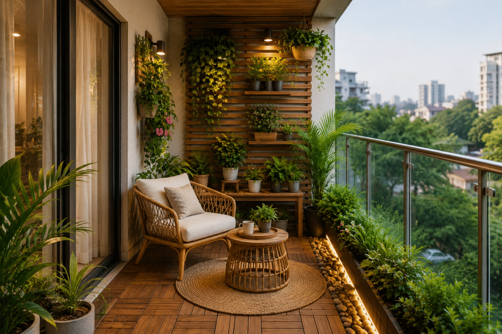 Make Your Balcony Feel Bigger with smart balcony design ideas